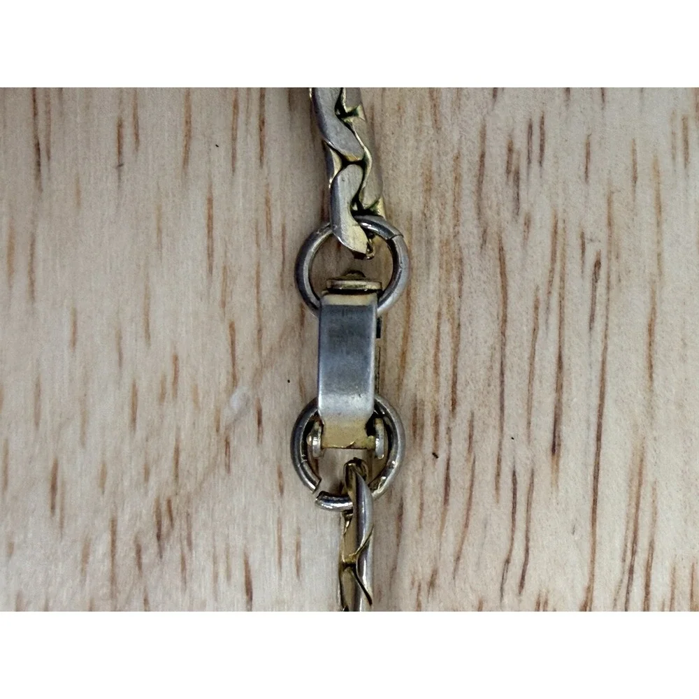 Vintage Gold Tone Bolo Slide‎ Necklace Yellow Enamel Round Pendant Lariat Tassel